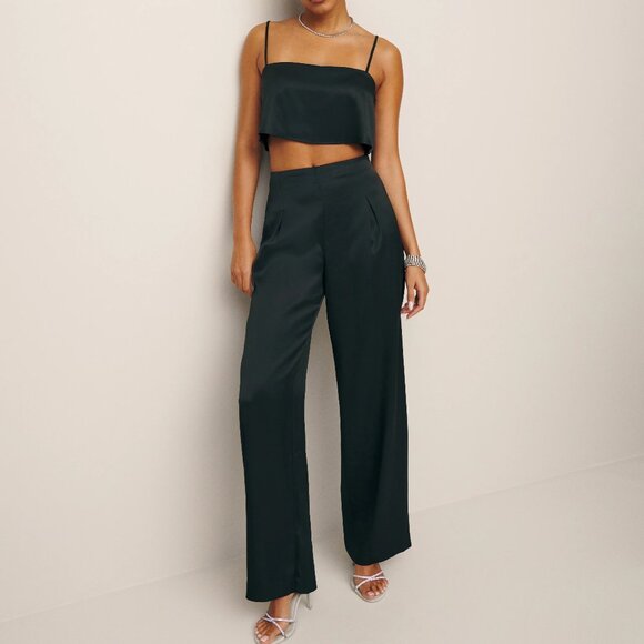 Reformation Dresses & Skirts - Reformation Cleo Satin Two Piece, Size 0